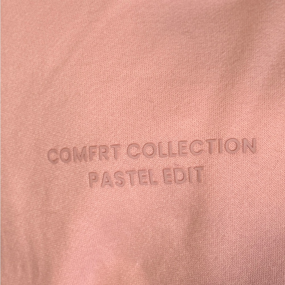 Comfrt Pastel Edit Sweatpants Peach Joggers Medium Cozy Viral TikTok - Picture 5 of 8